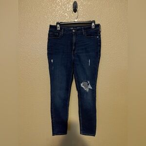 Old Navy Blue Skinny Jeans with Tapered Leg